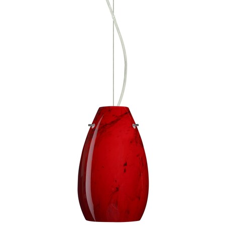 Besa Lighting Pera 9 Cord Pendant, Magma, Satin Nickel Finish, 1x9W LED 1KX-4126MA-LED-SN